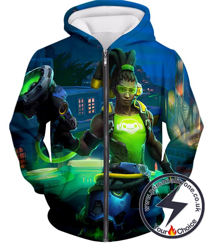 Overwatch Celebrity Hero Lucio Zip Up Hoodie